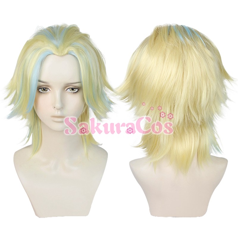 即納特典付き 東京卍リベンジャーズ 灰谷竜胆 ウィッグ コスプレ セール Arlanc Fr