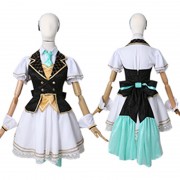ラブライブ！サンシャイン!! アクア Aqours KU-RU-KU-RU Cruller! 国木田花丸 くにきだ はなまる コスプレ衣装