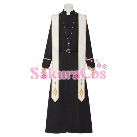 にじさんじ 叶 神父 コスプレ 衣装 ストラ二つ付き)バーチャルライバー VTuber にじさんじ 叶