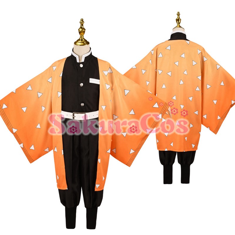 我妻 善逸 子供用 コスプレ衣装 【SakuraCos】