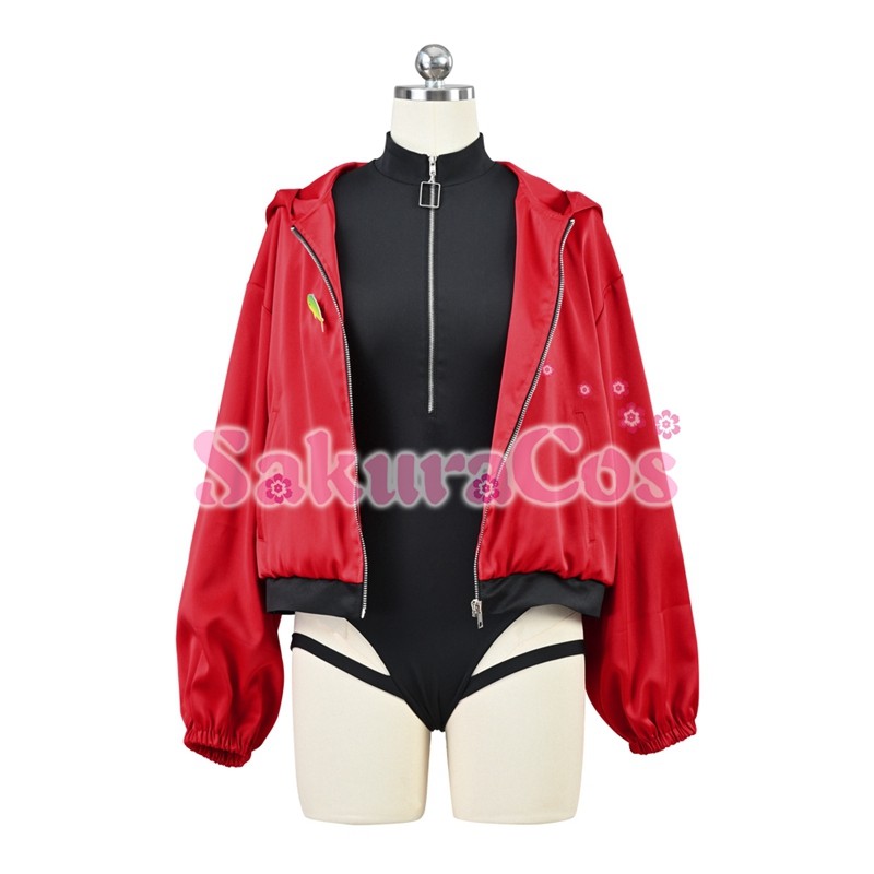【メーカー包装済】 Arknights アークナイツ コスプレ CoralCoast 軽風 水着 レッド コスプレ衣装