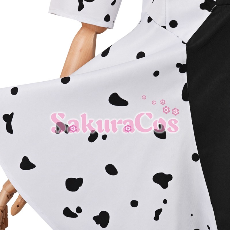 クルエラ 風 魔女 クルエラ・ド・ヴィル ステージ服 ワンピース コスプレ衣装 【SakuraCos】