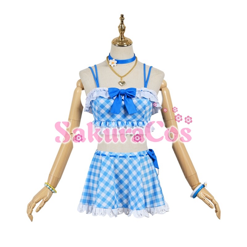 ラブライブ！スーパースター！唐可可　水着　コスプレ ラブライブ スクフェス リエラ サニーオーシャン編 常夏のプール