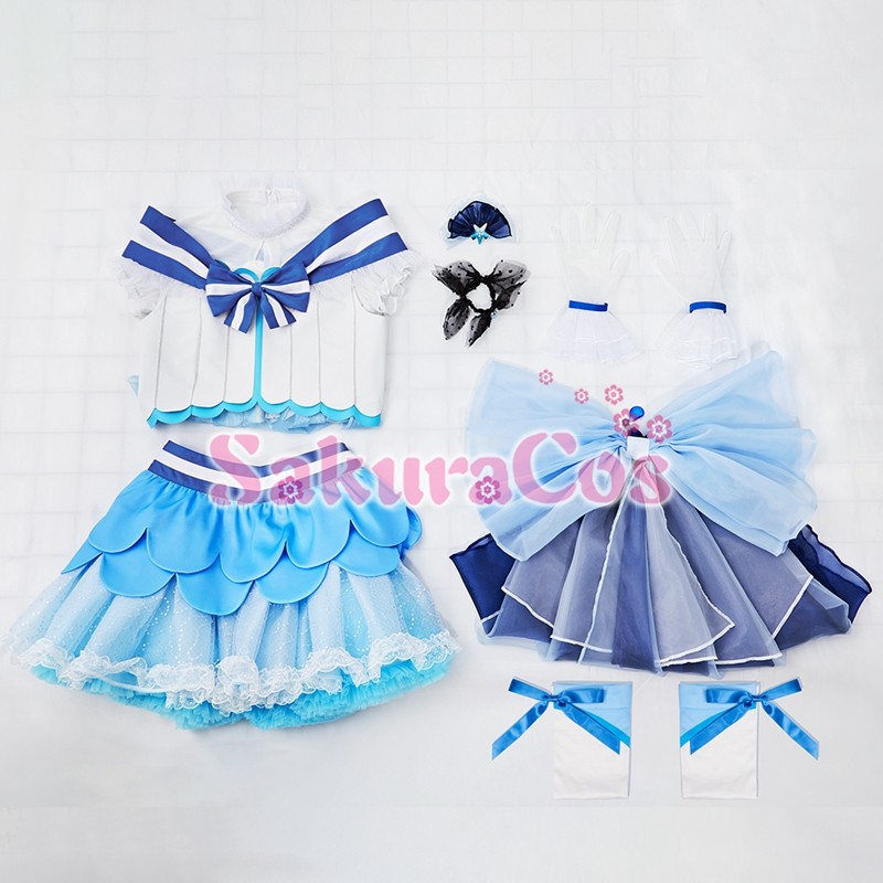 ラブライブ!サンシャイン!! アクア 恋になりたいAQUARIUM 津島善子 つしまよしこ コスプレ衣装 【SakuraCos】