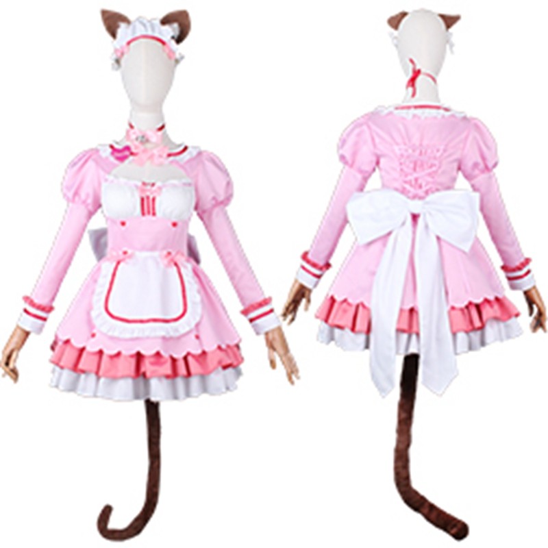 ネコぱら NEKOPARA ショコラ Chocola メイド服 コスプレ衣装 【SakuraCos】