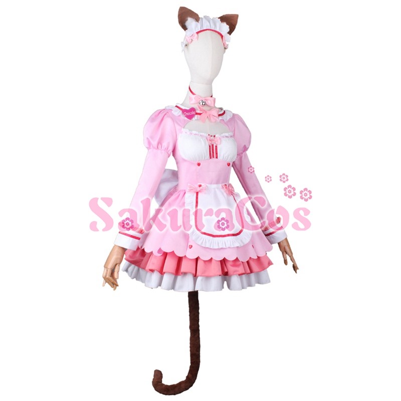 中古コスプレ衣装⭐︎ネコぱら⭐︎ショコラ⭐︎チャイナドレス⭐︎女性L コスプレ衣装