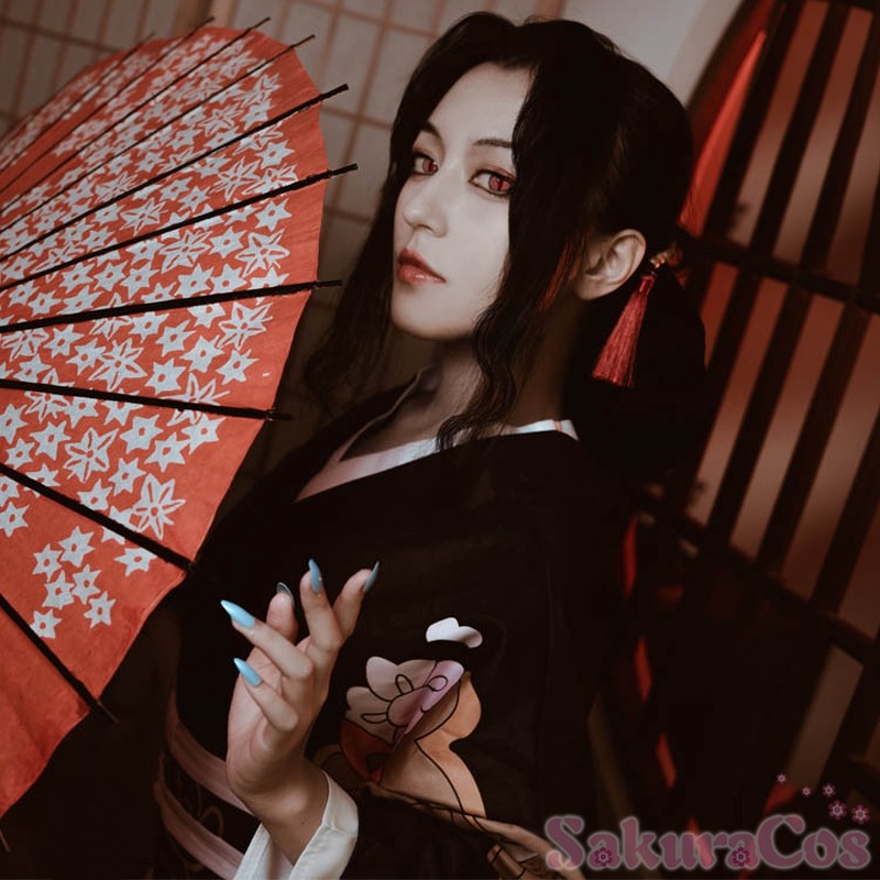 コスプレ風 鬼舞辻無惨 女装 コスプレ衣装 コスチューム 変装 cosplay