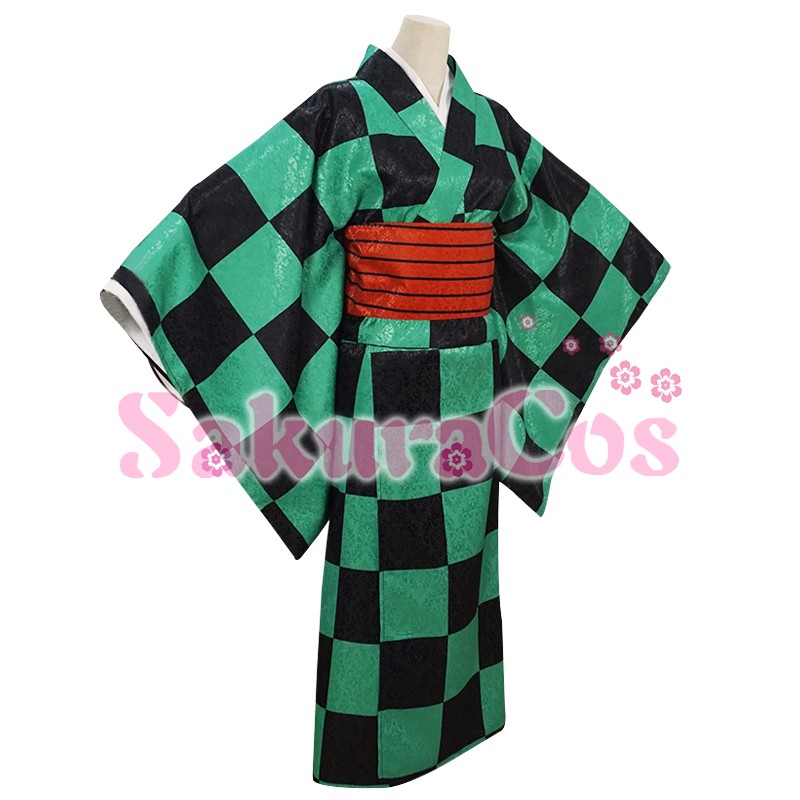 コスプレ風 竈門 炭治郎 浴衣 和服 コスプレ衣装 コスチューム 変装