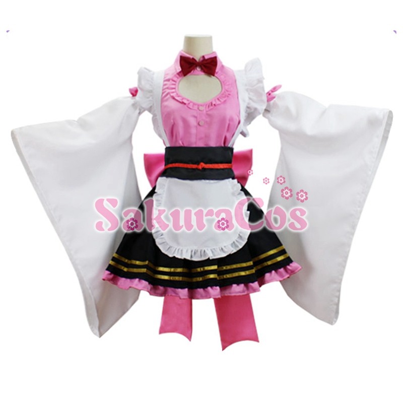 コストモ製　甘露寺蜜璃　コスプレ服　sサイズ 鬼滅の刃 風 甘露寺蜜璃 コスプレ衣装 ウィッグ 刀鞘 武器 道具