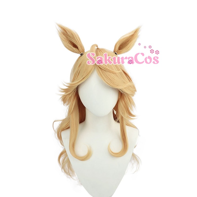 【未使用品】 ウマ娘 プリティーダービー コスプレウィッグ ゴールドシチー コスプレ衣装