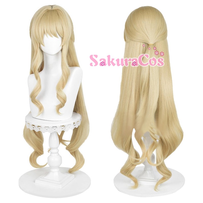 在庫処分 激安 原神 げんしん ナヴィア Navia コスプレウィッグ 【SakuraCos】 コスプレウィッグ