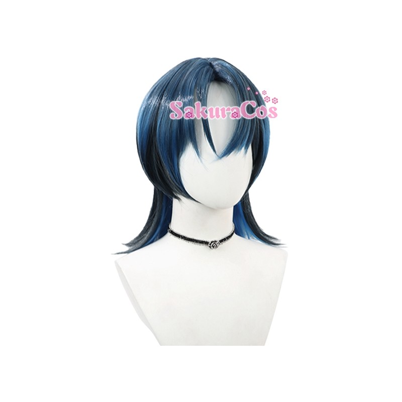 バーチャルライバー VTuber hololive ホロライブ 火威青 ひおどしあお コスプレウィッグ 【SakuraCos】