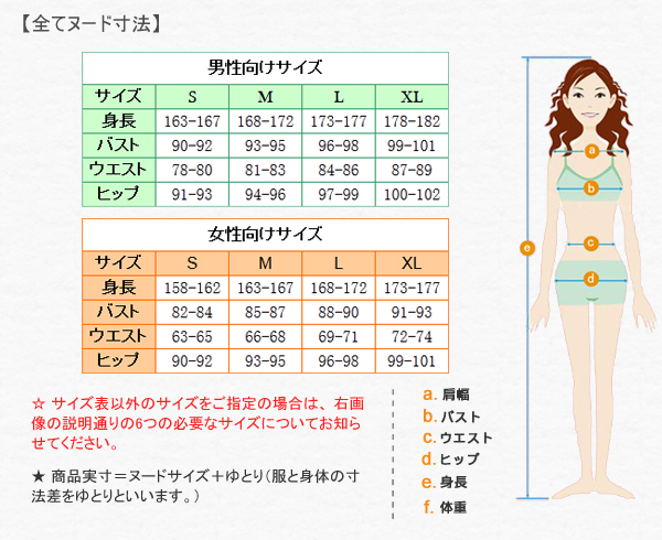 SakuraCosサイズ詳細